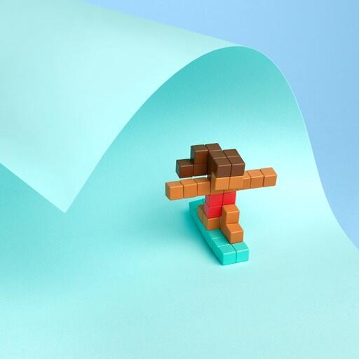 Pixio Surprise Mini Figures İnteraktif Mıknatıslı Manyetik Blok Oyuncak