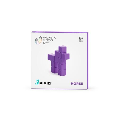 Pixio Violet Horse İnteraktif Mıknatıslı Manyetik Blok Oyuncak