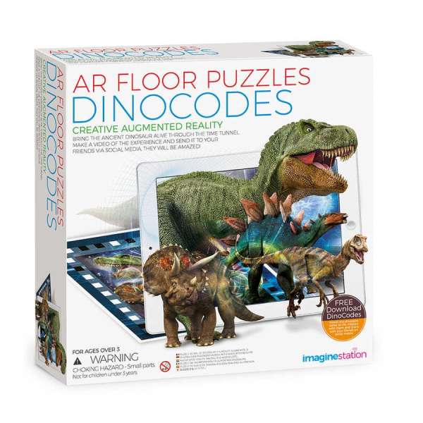 AR Floor Puzzles Dinocodes Aplikasyon Destekli Arttırılmış Gerçeklik Oyunu