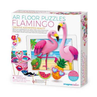 AR Floor Puzzles Flamingo Aplikasyon Destekli Arttırılmış Gerçeklik Oyunu - Thumbnail