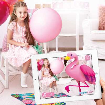 AR Floor Puzzles Flamingo Aplikasyon Destekli Arttırılmış Gerçeklik Oyunu - Thumbnail