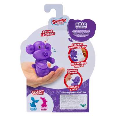 Squeakee Minis İnteraktif Balon Oyuncak Billo The Monkey - Thumbnail