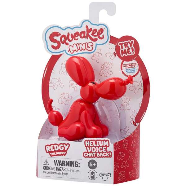 Squeakee Minis İnteraktif Balon Oyuncak Puppy Red